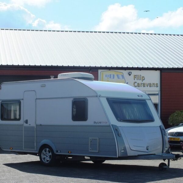 Kip Skyline 44 TDB, bj.2007 met mover, airco en voortent