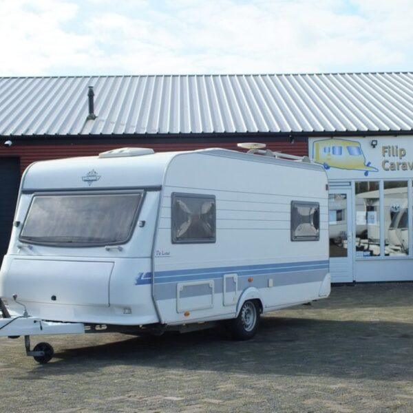 HOBBY De Luxe 450 UF bj.2000, met VAST BED, VOORTENT, BOILER